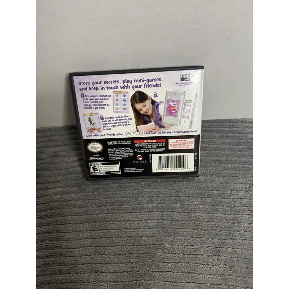 Nintendo DS - My Secret Diary *COMPLETE* Cleaned & Tested USA
